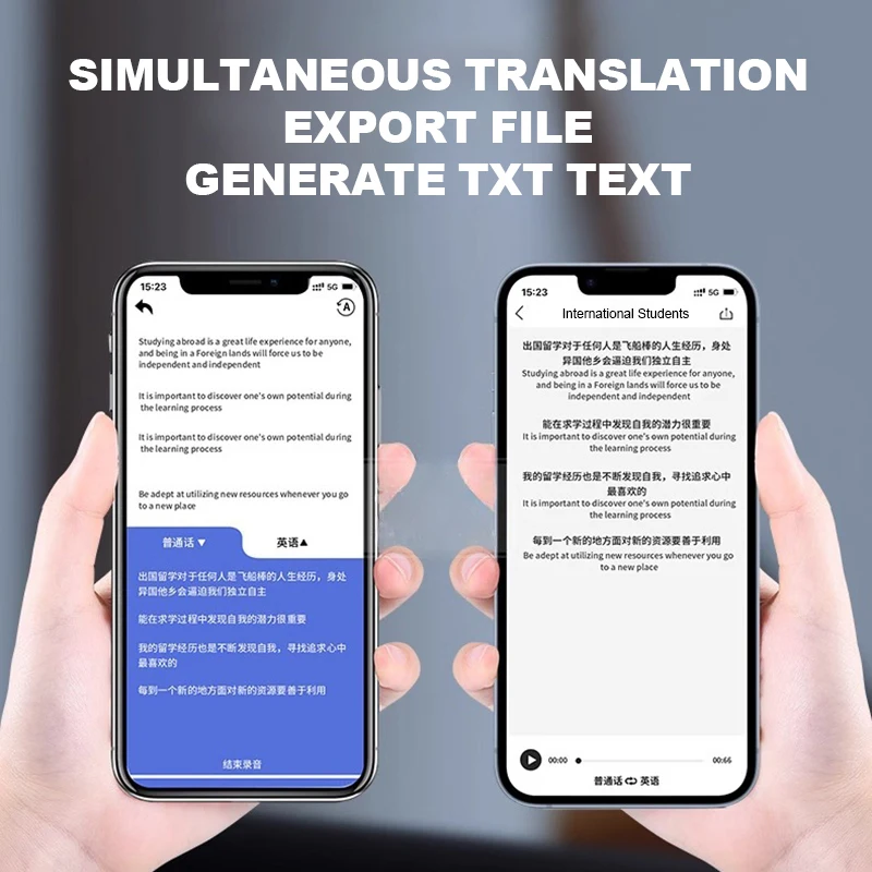 Tradutor AI Suporte Magnético 138 Idiomas Tradutor Inteligente Interpretação Simulânea Chamada de Voz Texto Foto Tradutor de Vídeo - Image 2