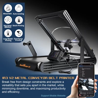 2025 IdeaFormer IR3 V2 Infinite Z-Axis Correia transportadora de aço 250 × 250 ×∞mm Klipper Firmware Impressão rápida de nivelamento automático Impressora 3D