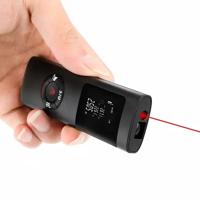 Mini medidor de distância a laser inteligente, 60m/40m, telêmetro infravermelho, recarregável por usb, portátil, ferramentas de alcance a laser