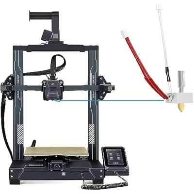 Sr-impressora kit de extremidade quente para elegoo netuno 3 plus/max extrusor cabeça aquecedor quebrar silicone capa termistor com 4 peças bocais parte