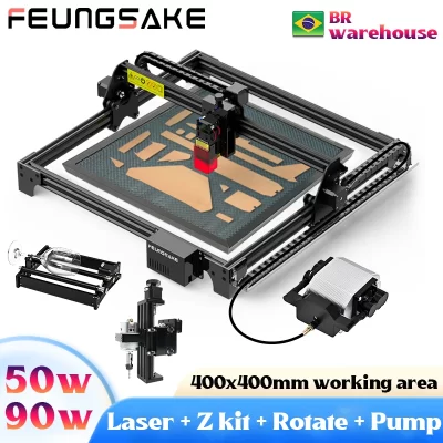 Mini máquina de gravação a laser 50w bomba de assistência de ar 90w gravador a laser para corte de madeira compensada cnc roteador de madeira