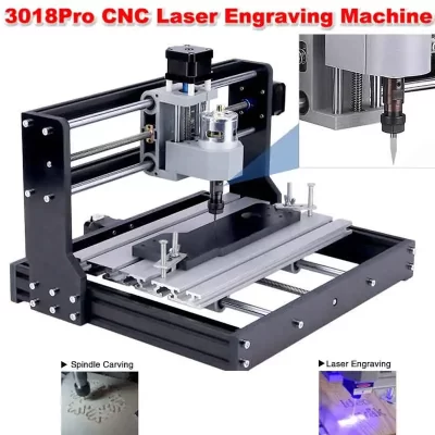 Máquina de gravação em madeira cnc 3018pro, 15w, 20w, laser, 3 eixos, controlador grbl, máquina de gravação para escultura em plástico, madeira, acryli
