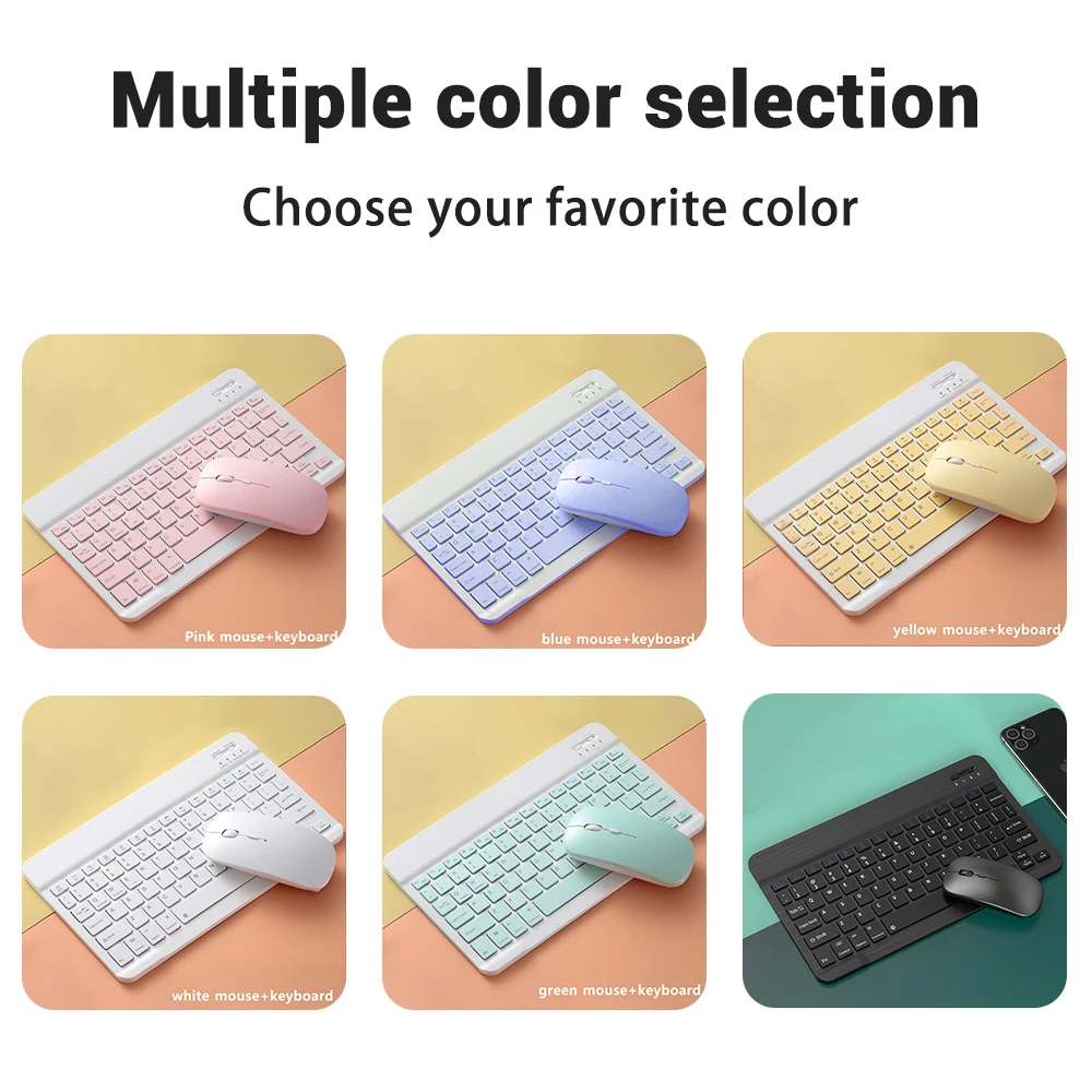 Bluetooth Keyboard and Mouse For iPad Xiaomi Samsung Huawei Phone Tablet Slim Mini Wireless Keyboard For Android IOS Windows - Image 6