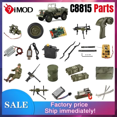 9imod c8815 rc peças de carro jeep acessórios originais fábrica pneus controle remoto motor placa recepção guincho eixo acionamento metal