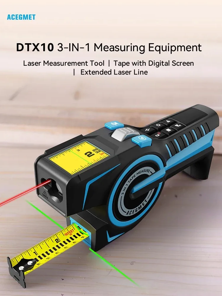 ACEGM-Measuring Equipment.2.0 "IPS Display, Laser Posição Mark, 100 M Distância Medidor, Fita de aço, Deco, DTX10, Ferramentas para Deco - Image 3