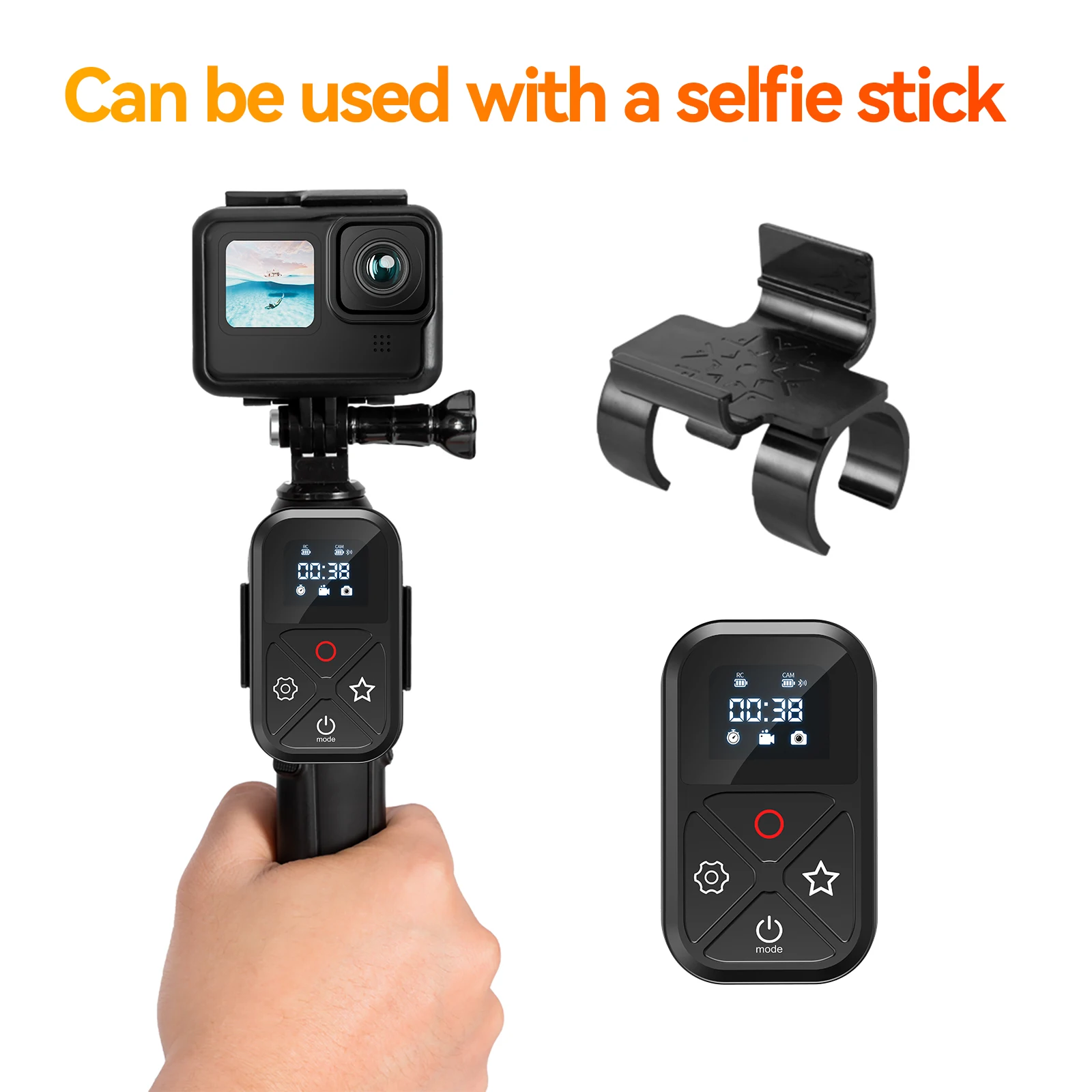 Telesin controle remoto bluetooth para gopro hero 13 12 11 10 9 com pulseira 80m controle remoto inteligente sem fio para acessórios gopro - Image 5