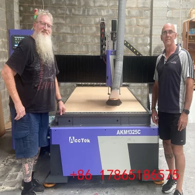 ATC 1325 4x8ft Wood Cnc Router Woodworking Machine with Atc Tool Changer 3d Kitchen Cabinet Door Making for Wood Furniture