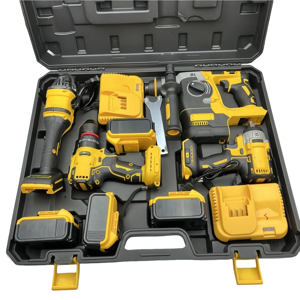 DW High-power Lithium Battery Power Tool Set 4-in-1 Brushless Impact Power Tool Set