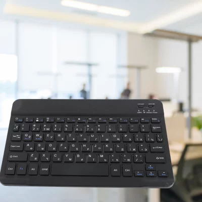 Bluetooth Keyboard Russian 10.1" Slim Ultra Wide Wireless 80‑key Keyboard Bluetooth 3.0 for Android/for WIN Wireless Keyboard