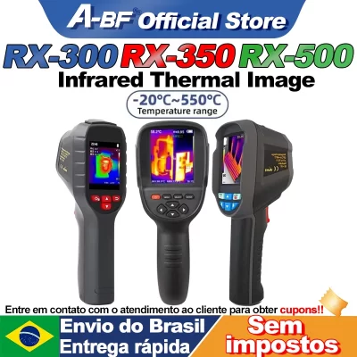 Câmera de imagem térmica infravermelha industrial A-BF RX-350/RX-500 -20 ° C~450 ° C Temperatura detecta termovisor de reparo de aquecimento de piso