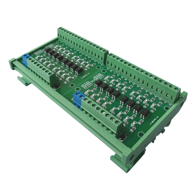 Placa de isolamento optoeletrônico de 2-48 canais 3.3V/5V/12V/24V conversão de nível de tensão de sinal MT-301R8P-P