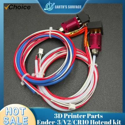 Ender-3/Ender-V2/CR10 Hotend kit MK8 J-Head 0.4mm Bico Com Termistor Aquecedor Para Ender-3/V2/CR10 peças de impressora 3D KIT DIY