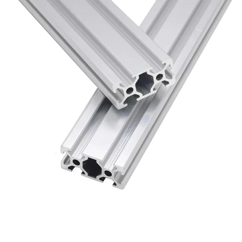 2 peças openbuilds 2040 v-slot perfil de alumínio 100mm-550mm extrusão de alumínio preto/prata 20x40mm para peças de impressora 3d cnc - Image 3