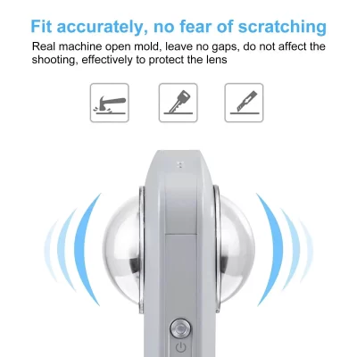 Para ricoh theta sc2/s/v lente tampa protetor de lente anti-colisão kits de capa de proteção para câmera esportiva ﻿ Acessórios