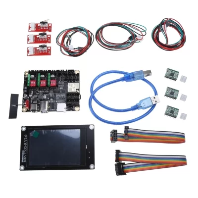 MKS DLC32 Controlador Offline Mainboard 32bits ESP32 WIFI GRBL TS35-R Touchscreen CNC3018 MAX-PRO para gravador a laser