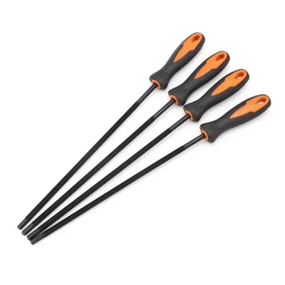 Apontador de arquivos redondos de aço carbono para corrente de motosserra, ferramenta elétrica doméstica de moagem de serra a gasolina com alça 4mm/4.8mm/5.5mm