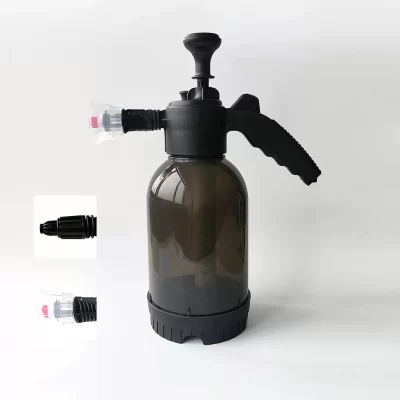 1 pçs novo pulverizador de pressão de ar pulverizador de espuma de plástico à mão garrafa de água de espuma 2l pote de espuma lavagem de carro
