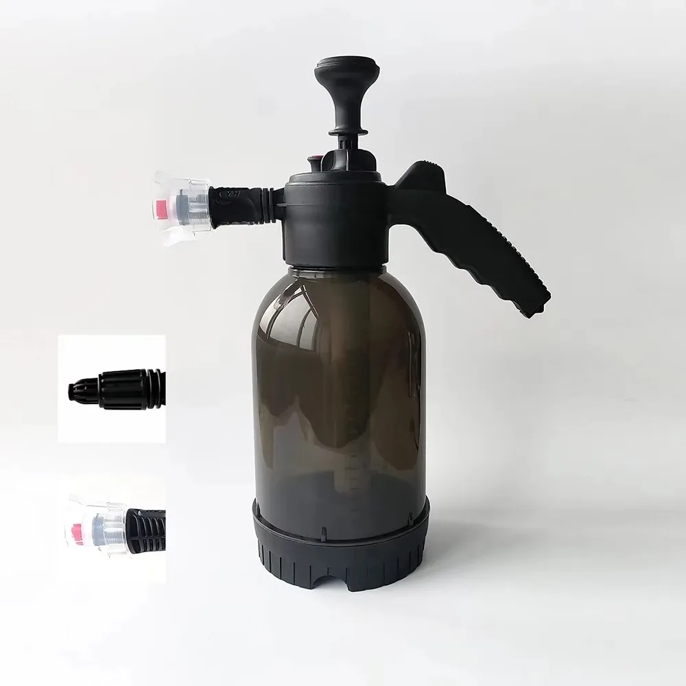 1 pçs novo pulverizador de pressão de ar pulverizador de espuma de plástico à mão garrafa de água de espuma 2l pote de espuma lavagem de carro