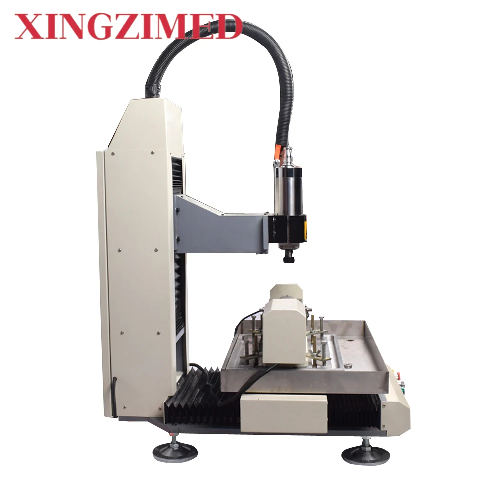 XINGZIMED High Accuracy Linear Guide Desktop 5 Axis Cnc Stainless Steel Engraving Machine