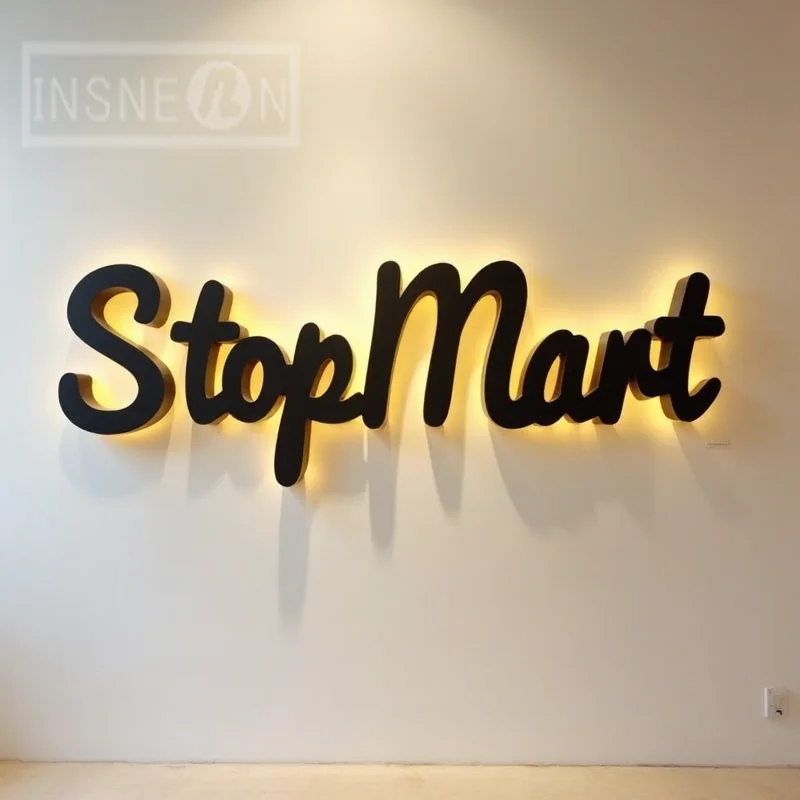 Sinal de metal 3D retroiluminado por LED personalizado para vitrine de negócios ao ar livre à prova d'água iluminada letras exibição de publicidade - Image 2