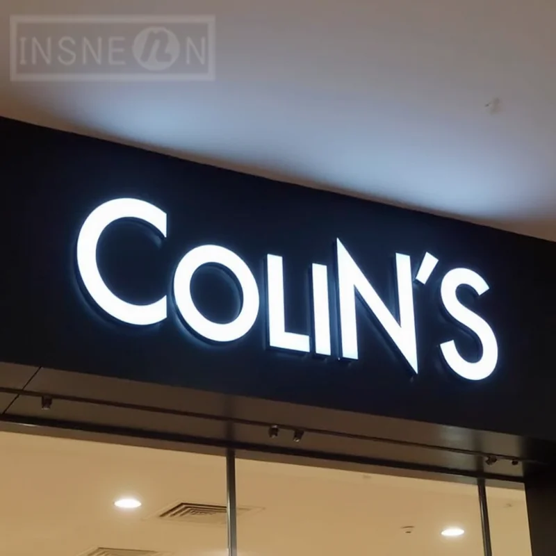 Sinal de letras LED iluminado 3D personalizado para vitrine de negócios ao ar livre à prova d'água Frontlit Light Up Signage - Image 4