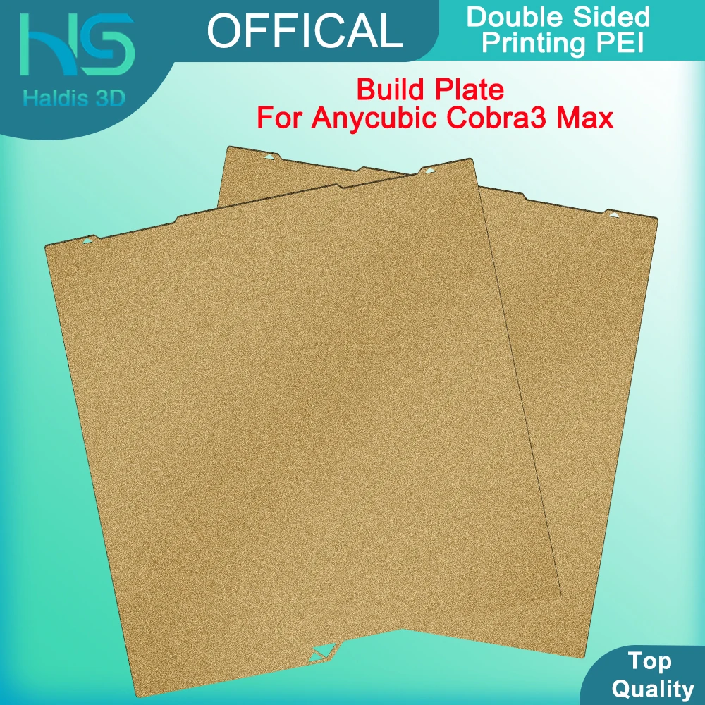 Placa de construção de impressão dupla face para anycubic cobra3 max 430x430mm pei texturizado mola folha de aço peça de substituição de impressora 3d