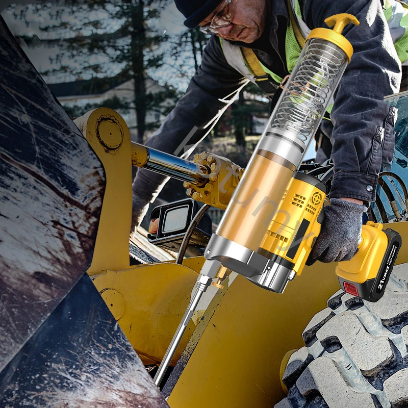 Electric Grease Gun High Pressure Excavator Rechargeable Lithium Battery Grease Gun Oil Injector Power Tool - Image 3