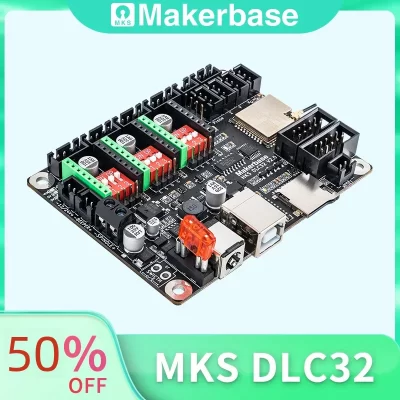Makerbase mks dlc32 grbl controlador funciona para laser e cnc com esp32 wifi e ts35/24 tela de toque para máquina de gravação a laser