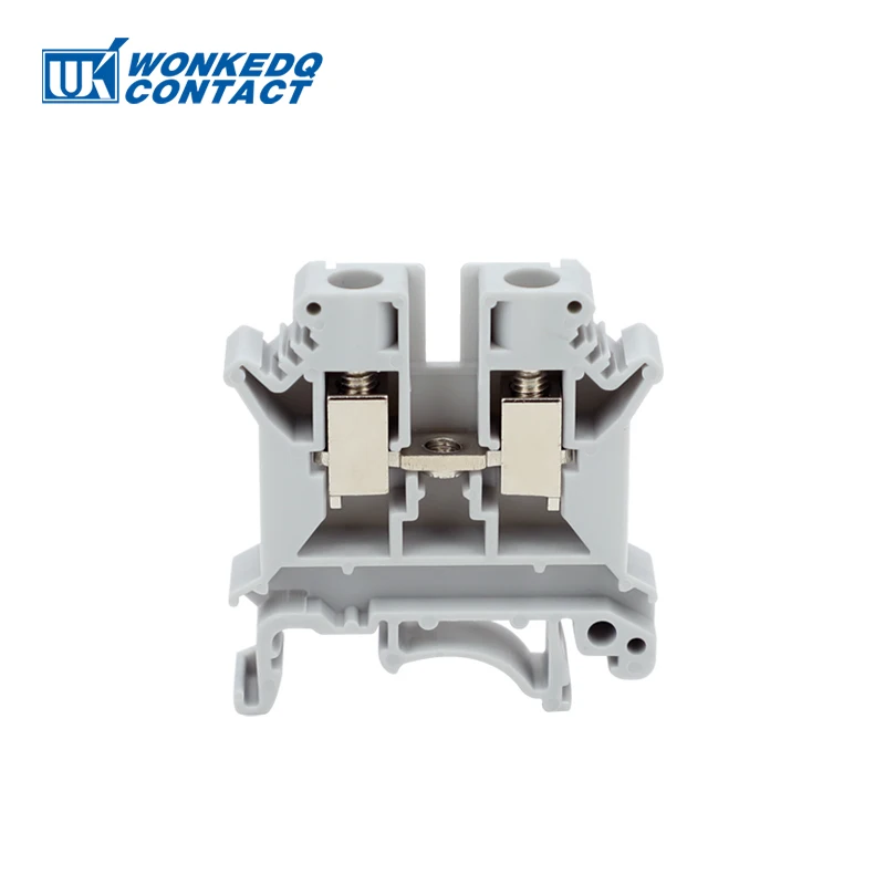 UK6N Screw Din Rail Terminal Block UK 6mm2 Cable Electric Wire Connectors Feed-through Terminals UK6 - Image 4