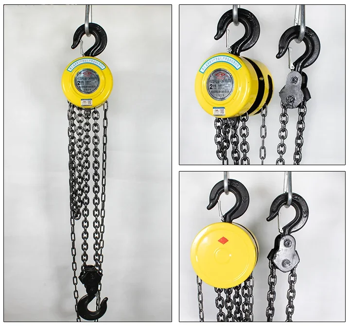 Hand crane, lifting height 6m load 1t, G80 manganese steel chain lifting ring, suitable for a variety of construction sites - Image 6