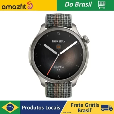 Relógio Inteligente Amazfit Balance com GPS e Alexa Monitor Saúde Smartwatch AI Fitness Coach Dual-Band GPS 14-Day Battery Alexa Built-in Bluetooth Calls Smart Watch