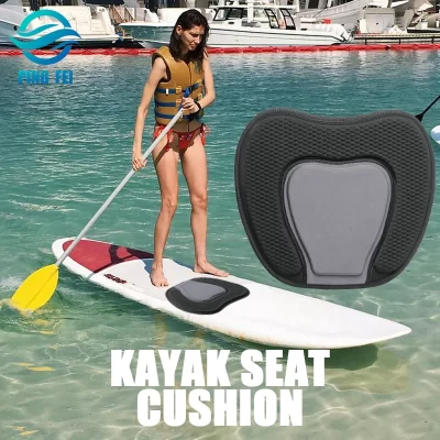 Almofada de assento portátil para prancha de remo, prancha de surf, canoa, barco de rafting, caiaque, filme laminado multicolorido, almofada de assento eva simples