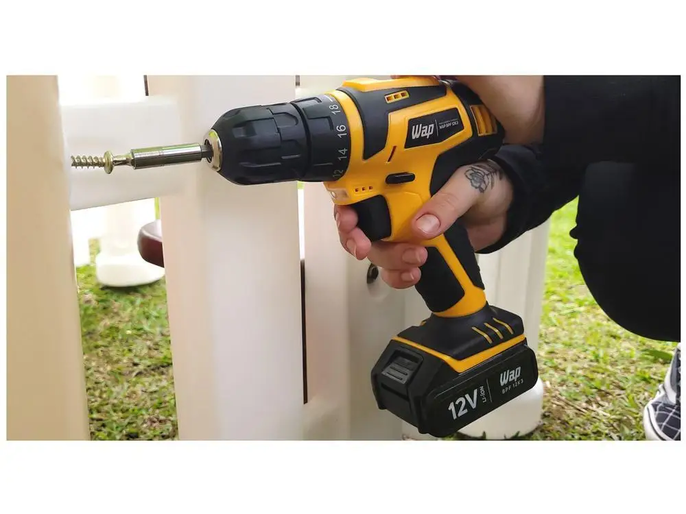 Furadeira e Parafusadeira Wap a Bateria 12V com Maleta 13 Peças BPF 12K3 - Image 3