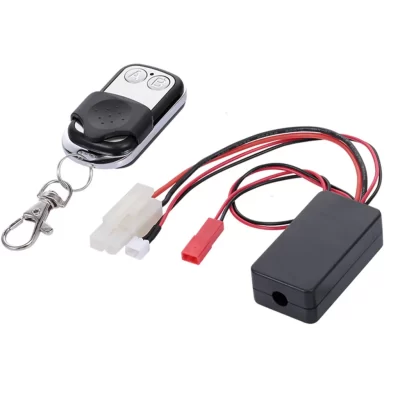 Controle remoto sem fio para guincho de carro rc, receptor para 1:10 rc crawler axial scx10 d90 tamiya cc01 trx4 trx6 90046 mst cfx