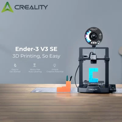 Creality Ender-3 V3 SE Impressora 3D 250 mm/S Impressão mais rápida com nivelamento automático Sprite Extrusão direta Impressão 3D de eixo Z duplo