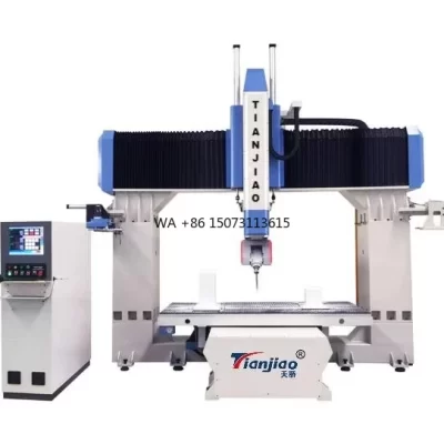 High Precision 5 Axis 3D CNC Milling Wood Router Machinery Servo Motor and Gearbox Core Components for Wood Sculpture