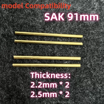 4pcs 2.2mm and 2.5mm H62 Copper Rod Rivet for 91mm Victorinox Swiss Army Knife SAK Accessories