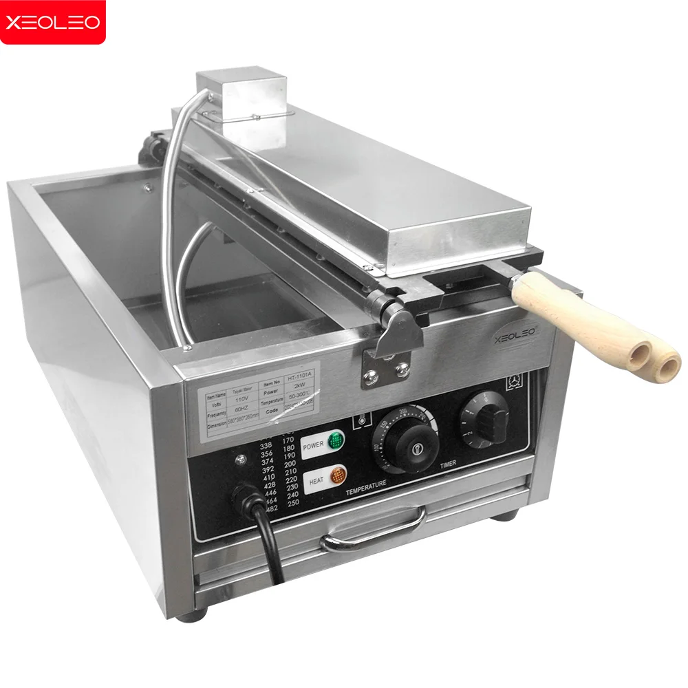Xeoleo taiyaki fabricante de waffle de peixe máquina de cozimento de bolo de peixe 6 pçs peixe sorvete waffle fabricante 3000w panela antiaderente - Image 5