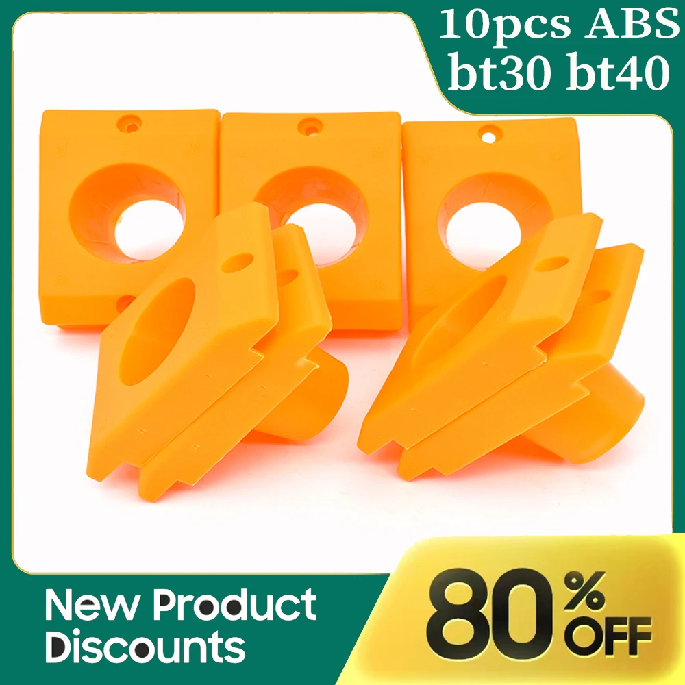 10 pçs abs bt30 bt40 bt50 bt30 bt40 conjunto de suporte de ferramenta pinça mandril manga para ferramenta carro cnc centro de máquina