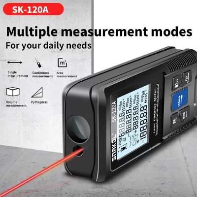 SNAKOL-Medidor de distância a laser digital, Trena Rangefinder, Régua de roleta, Fita métrica distância, 40m, 50m, 70m, 100m, 120m