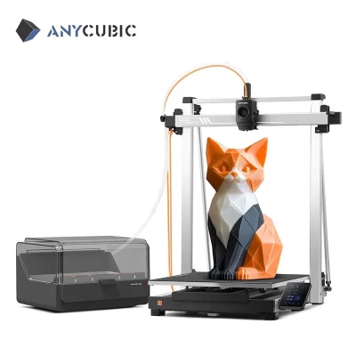Anycubic Kobra 3 Max combo impressora 3D 600 mm/s impressão de alta velocidade nivelamento automático preciso e anti-salto até 420 * 420 * 500 mm