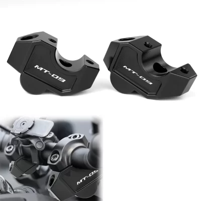 Apto para yamaha MT-09 mt 09 mt09 2024-2025 motocicleta risers lidar com barra cnc alumínio offset guiador montagem braçadeira adaptador