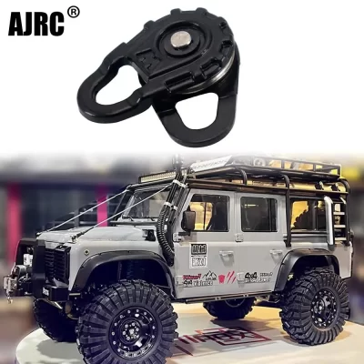 Ajrc-RC carro metal guincho, Bloco de arrebatamento corda de reboque, 1:10 RC Crawler, Axial Scx10 90046 Traxxas Trx4 Trx6 Rgt Yikong Mst
