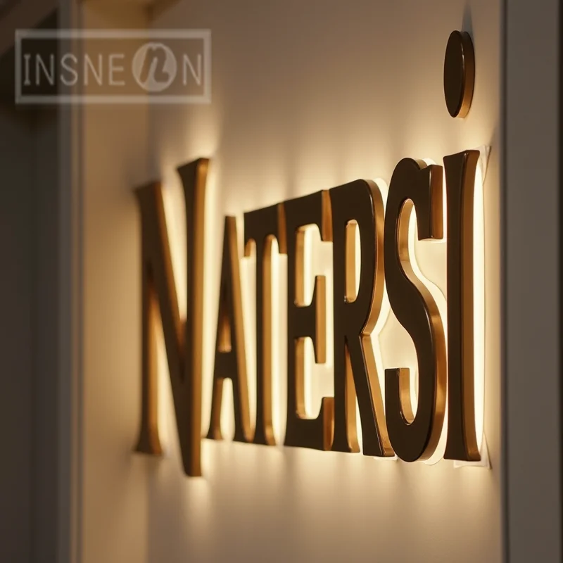 Letras de metal com sinalização 3D retroiluminada por LED personalizadas para vitrine de negócios ao ar livre Exibição de publicidade à prova d'água - Image 2