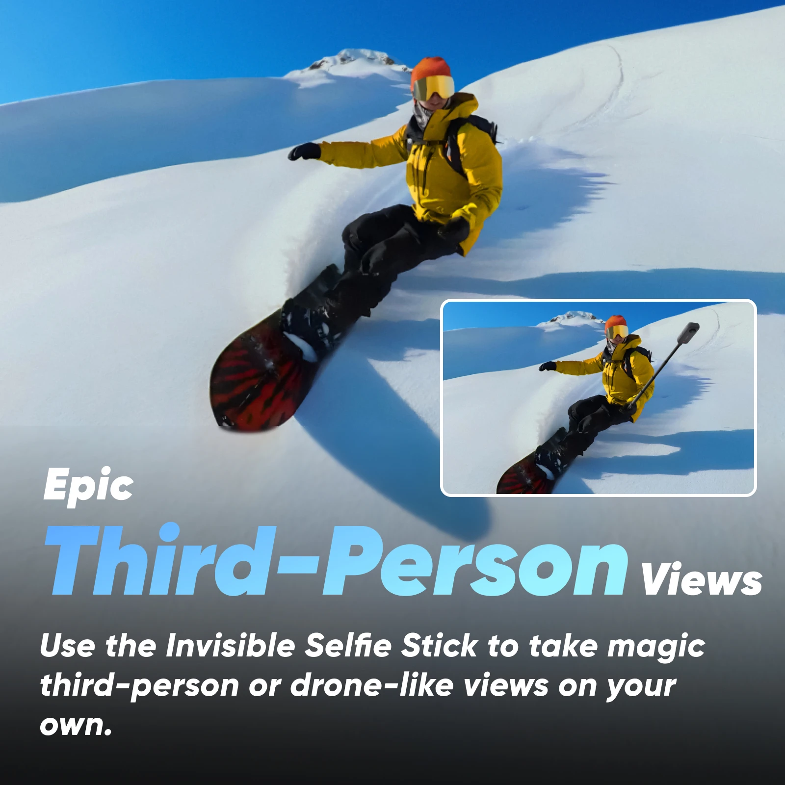 Insta360-X3 Câmera de ação à prova d'água, sensores de 1 ", 2", 48MP, 5.7K, vídeo HDR 360 ativo, 72MP, foto, lente única 4K - Image 5