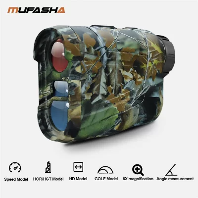 Mufasha laser range finder 656yd ao ar livre rangefinder para caça com chuva e nevoeiro modo variação rampa compensação automático hgt