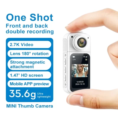 Câmera de ação pequena esportes cam bodycam lente rotativa ir wifi digital pro vídeo runcam instantâneo para herói 10 11 12 13 fotografia