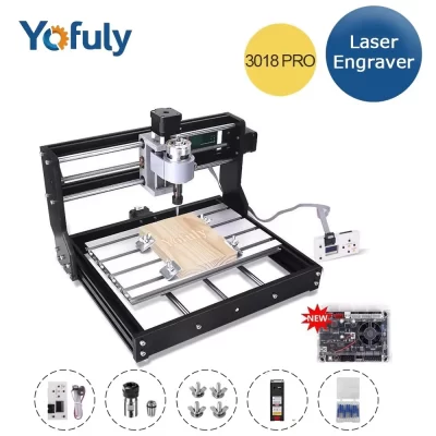 Cnc 3018 pro grbl diy máquina de gravação a laser cnc fresadora pcb roteador madeira gravador cnc roteador 3 eixos