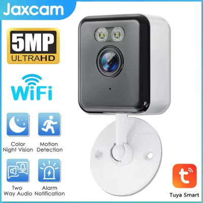 Tuya inteligente mini 5mp wifi câmera ip interior sem fio cor noite segurança em casa ai humano detectar cctv câmera de bloco vigilância