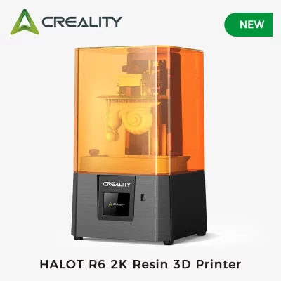 Creality nova impressora 3d de resina halot r6 2k, tampa anti-uv para iniciantes, parafusos antiderrapantes, bicos duplos, protetor de vidro temperado